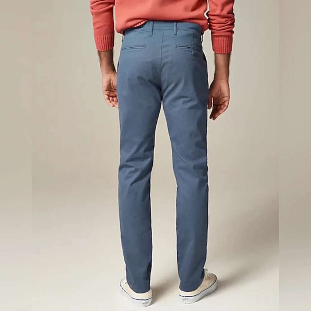 J. Crew - Slim Fit Cotton Chino Trouser Pant in Overcast Blue - Size 31 x 32